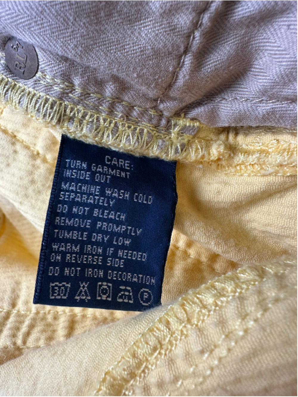 Vintage Ralph Lauren Thompson Golden Yellow Corduroy Pants R.L. 650 Women’s 6 - Picture 16 of 16